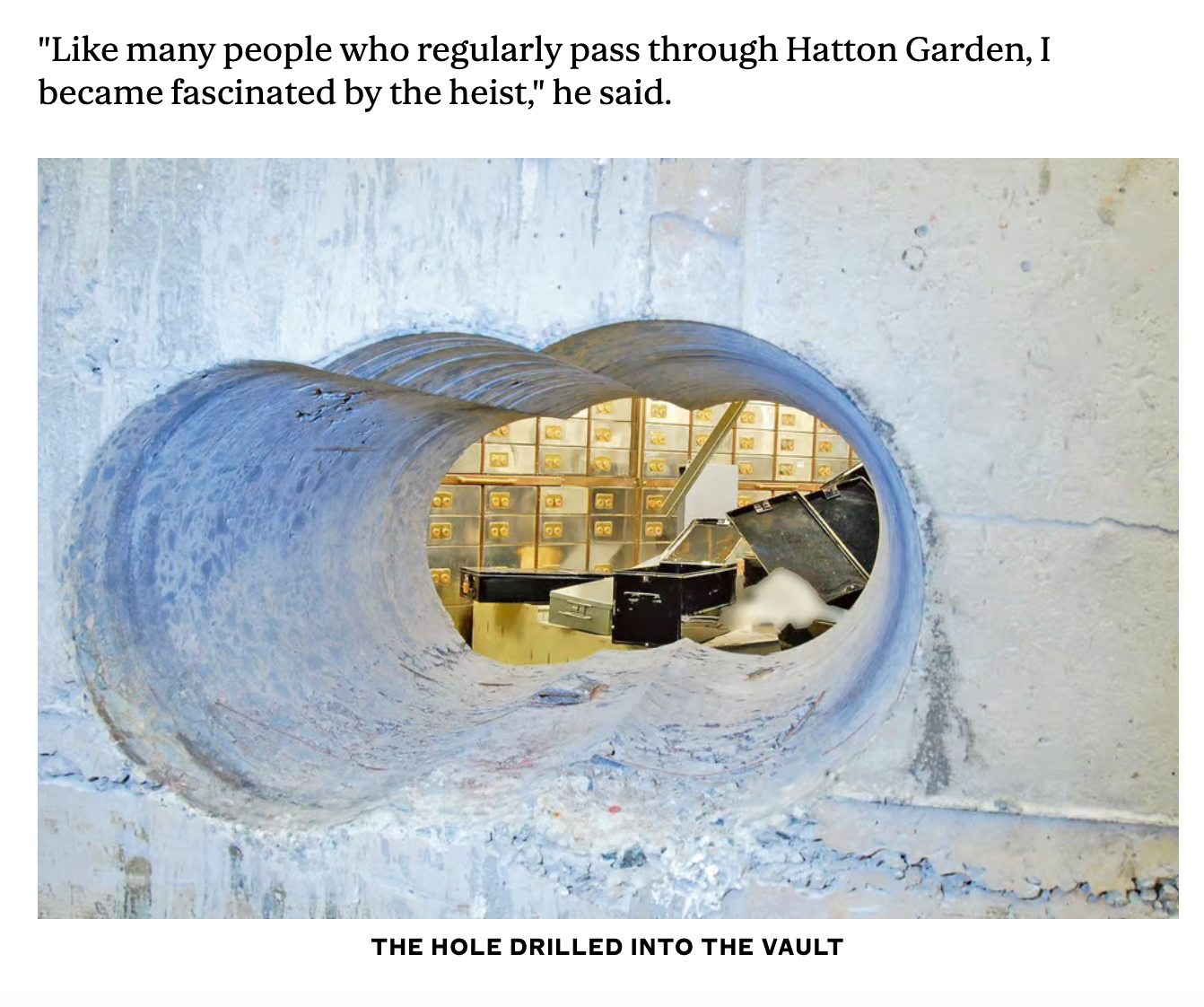 Hatton Garden Heist Necklace — press