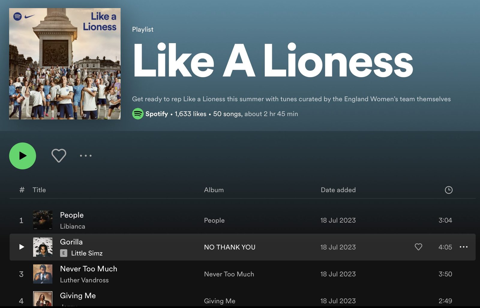 Nike Like a Lioness